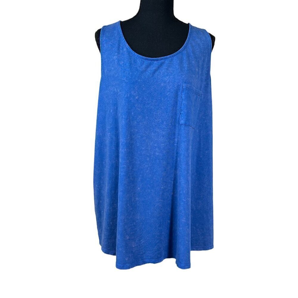 Cacique Sleep Blue Sleeveless Pajama Top Size 22/24
